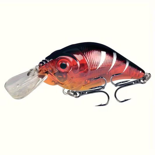 Snoekaas Crankbait Zwart Donkerroze 1stuk