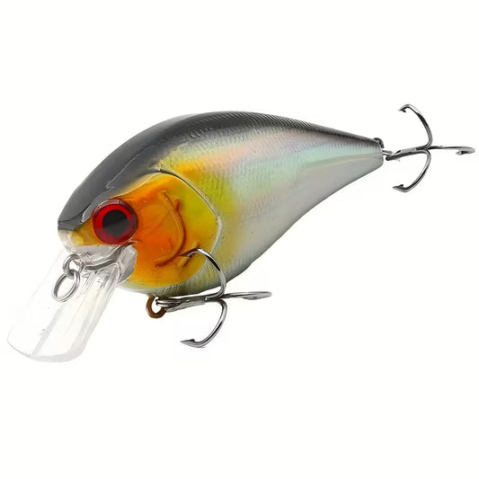 Snoekaas Crankbait Zilver Zwart Oranje 1stuk