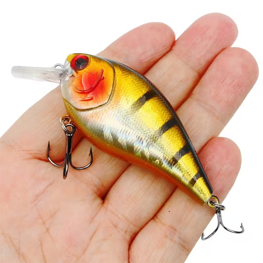 Snoekaas Crankbait Lichtbruin Zwart Rood 1stuk