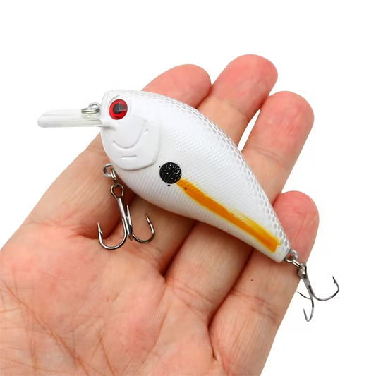 Snoekaas Crankbait Wit Met Oranje Streep 1stuk